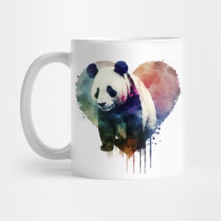 A nice Panda with big heart Mug